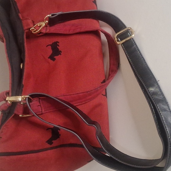 Maddie Deluxe Scottie Dog Print Carrier/Purse/Tote/Crossbody canvas bag - Picture 9 of 11